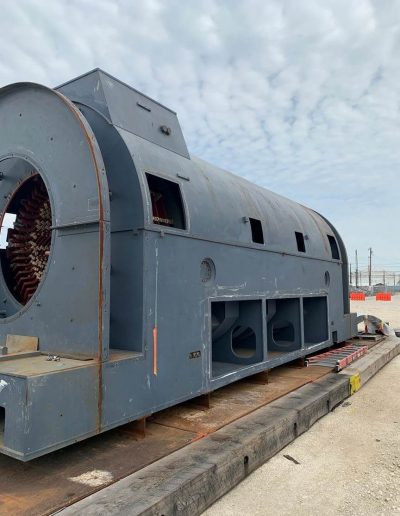 Power plant selective demolition metal cutting project.