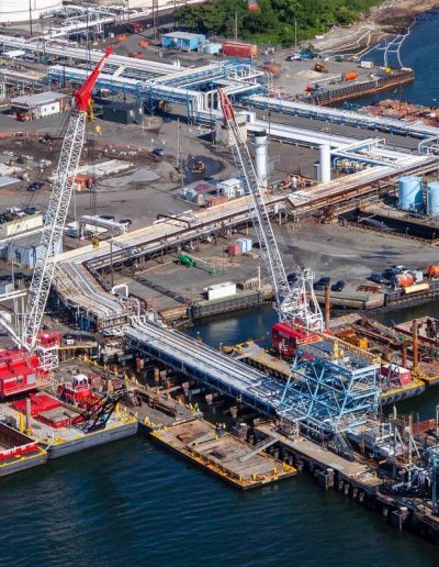 Marine pier selective demolition project.