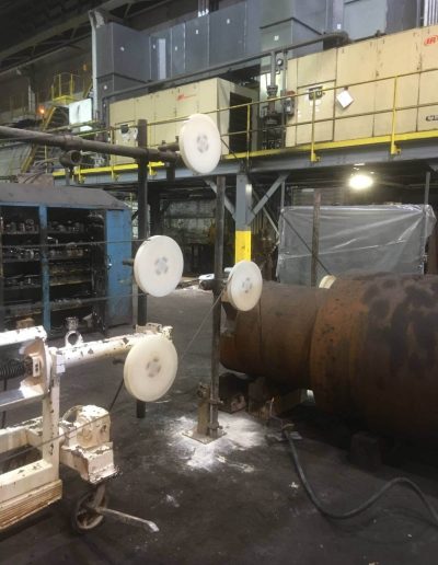 Steel production plant selective demolition project.