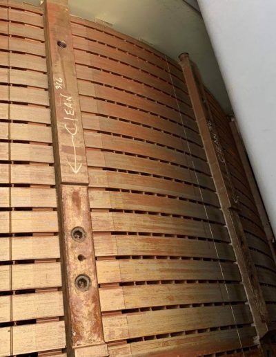 Power plant selective demolition metal cutting project.