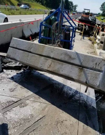 Marine pier selective demolition project.