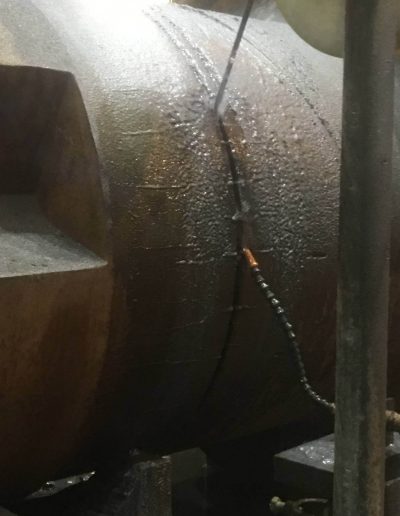 Steel production plant selective demolition project.