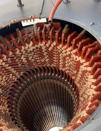 Power plant selective demolition metal cutting project.