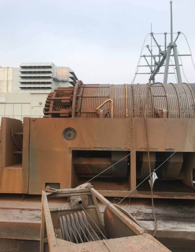 Power plant selective demolition metal cutting project.