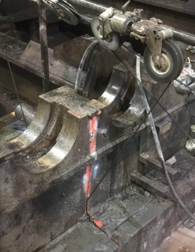 Steel production plant selective demolition project.