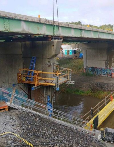 Marine pier selective demolition project.