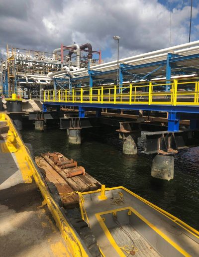 Marine pier selective demolition project.