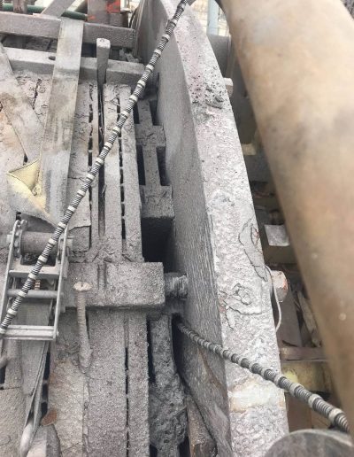 Power plant selective demolition metal cutting project.