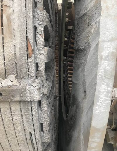 Power plant selective demolition metal cutting project.