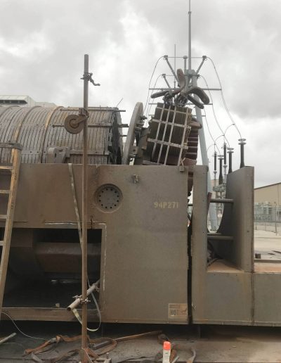 Power plant selective demolition metal cutting project.