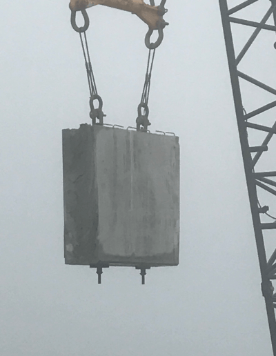 Concrete slab cutting project.