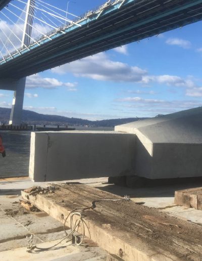 Wire sawing selective bridge demolition project.