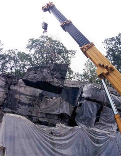 Concrete and metal selective demolition project.