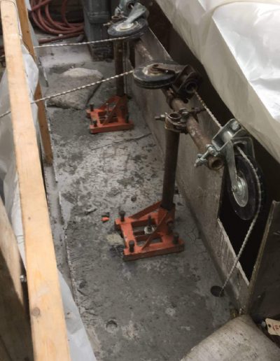 Concrete slab cutting project.