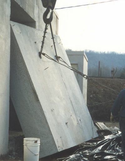 Reactor core access from concrete cutting work.