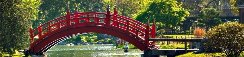 Small bridge created by construction workers